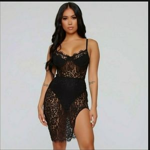 Lace mini dress